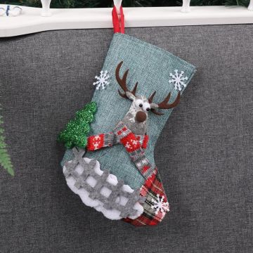 Christmas Decorations Medium Christmas Stocking Gift Bag(Elk)
