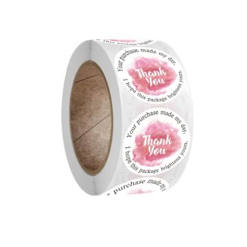 Handicraft Decoration Envelope Seal Sticker Thank You Label, Size: 2.5 cm / 1 inch(A-149)