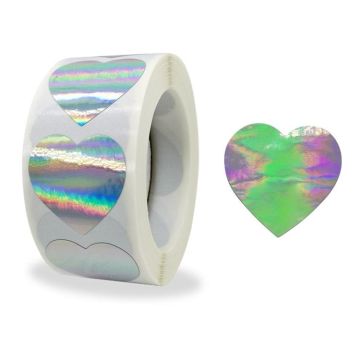 3 PCS Laser Silver Rainbow Holiday Thank You Label Commercial Decoration Handmade Stickers, Size: 2.5cm / 1inch(H-16)