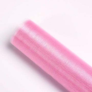 Snow Yarn Flowers Packaging Wedding Decoration Simple Gauze Flowers Packaging Materials 48cmx4.5m(Light Pink)