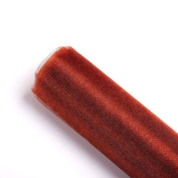 Snow Yarn Flowers Packaging Wedding Decoration Simple Gauze Flowers Packaging Materials 48cmx4.5m(Brown)