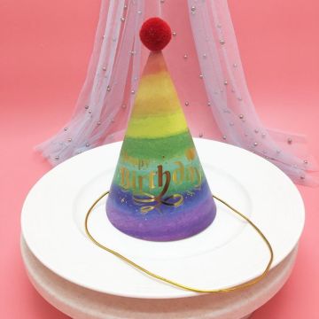 20 PCS Party Headdress Bronzing Sequined Furry Ball Birthday Hat(MZ-080)