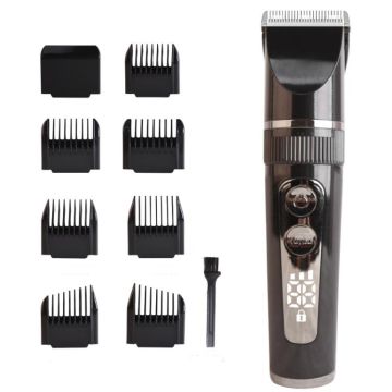 BF-868 LCD Digital Display Electric Hair Clipper Baby Children Adult Electric Hair Clipper Set(Black)