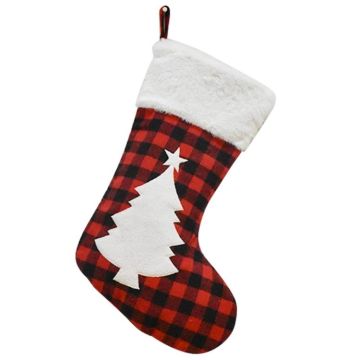 Christmas Decoration Socks Children Gift Candy Bag(Tree)