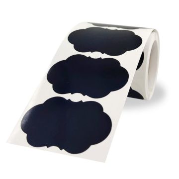 Special-shaped Blackboard PVC Sticker Rewritable Jar Marker Sticker, Size: 35x55mm(I-05)