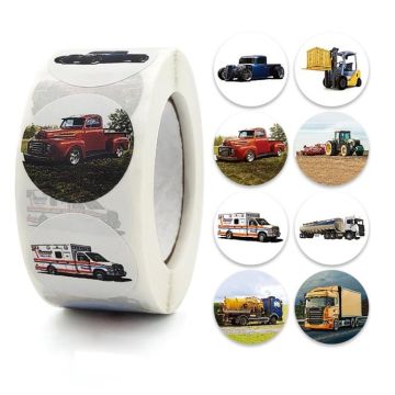 Children Cartoon Toy Car Stickers Student Reward Game Stickers, Size: 2.5cm / 1 Inch(A-403)