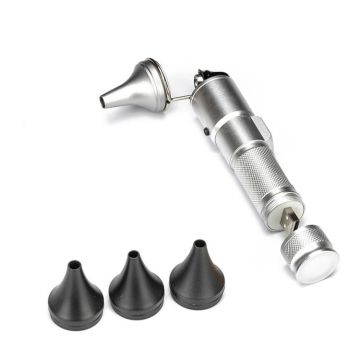 Ear Cleaning Hand Lamp USB Charging Otoscope(Silver)