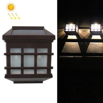 5180113 Solar Outdoor Waterproof Panes Wall Light(Warm Light)