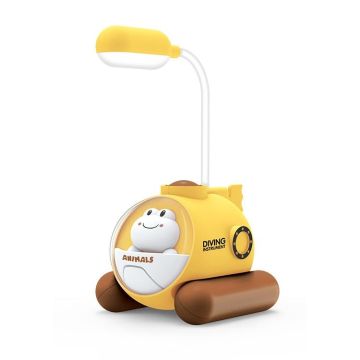 Cartoon Submarine Frog Mini Table Lamp(Lemon yellow)