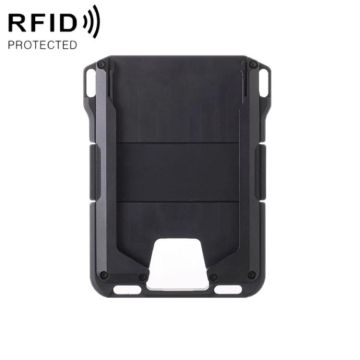RFID Metal Anti-Theft Credit Card Holder(Black Aluminum Terms)