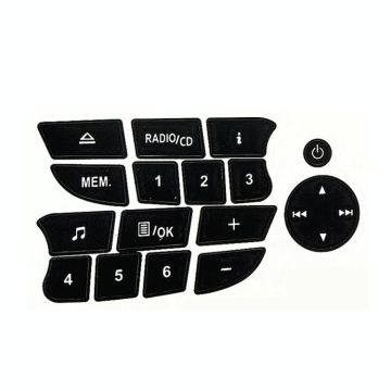 Car Button Repair Sticker AC Central Control Sticker(E 6 Key)