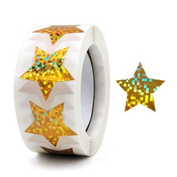 1Colorful Stars Thank You Stickers Gift Wrap Decorative Sealing Stickers, Size: 25mm(C-79-25)