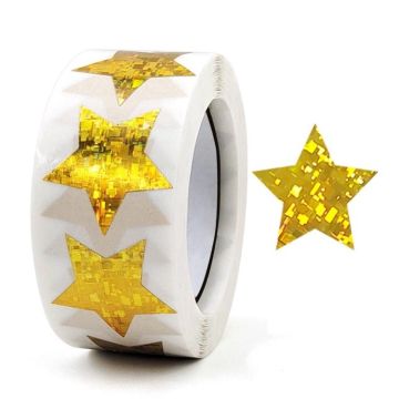 1Colorful Stars Thank You Stickers Gift Wrap Decorative Sealing Stickers, Size: 25mm(C-80-25)