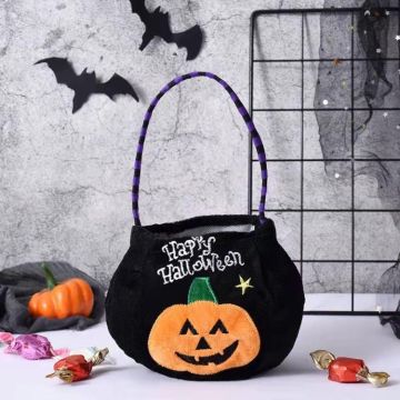 Candy Bags Children'S Gift Cloth Bag For Halloween(Pumpkin)