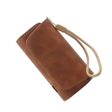 Leather Shockproof Electronic Cigarette Storage Protective Case For IQO 3.0(Coffee)