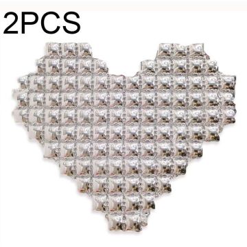 2 PCS Love Shape Background Wall Balloon Confession Wedding Decoration Balloon(Silver)