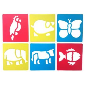 Children DIY Drawing Stencil Colorful Hollow Copy Board(H-12)