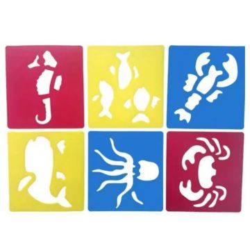 Children DIY Drawing Stencil Colorful Hollow Copy Board(H-14)