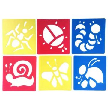 Children DIY Drawing Stencil Colorful Hollow Copy Board(H-16)