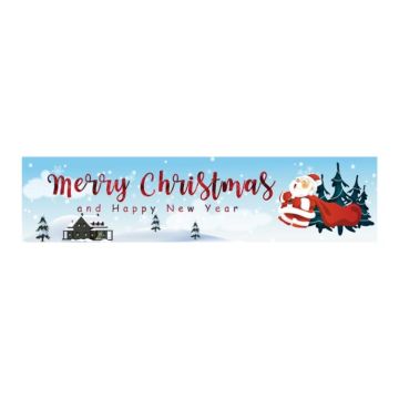 Christmas Patio Banner Party Decoration Supplies 50 x 250cm(Style 29)