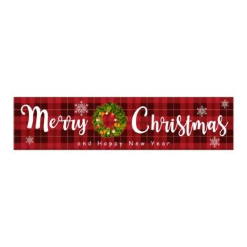 Christmas Patio Banner Party Decoration Supplies 50 x 250cm(Style 04)
