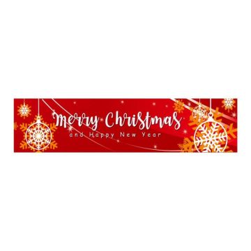 Christmas Patio Banner Party Decoration Supplies 50 x 250cm(Style 12)