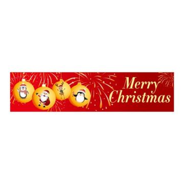 Christmas Patio Banner Party Decoration Supplies 50 x 250cm(Style 13)