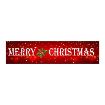 Christmas Patio Banner Party Decoration Supplies 50 x 250cm(Style 15)