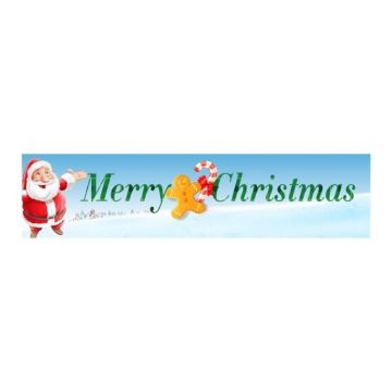 Christmas Patio Banner Party Decoration Supplies 50 x 250cm(Style 26)