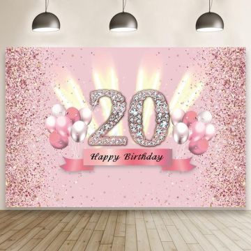 1.5x1m Cartoon Digital Birthday Balloon Party Scene Photographic Backdrop(MDT10356)