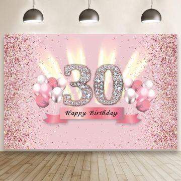 1.5x1m Cartoon Digital Birthday Balloon Party Scene Photographic Backdrop(MDT10410)