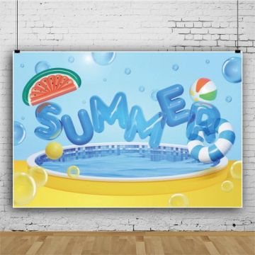 80x120cm Summer Pool Party Decoration Backdrop Swimming Ring Photography Background Cloth(11418488)