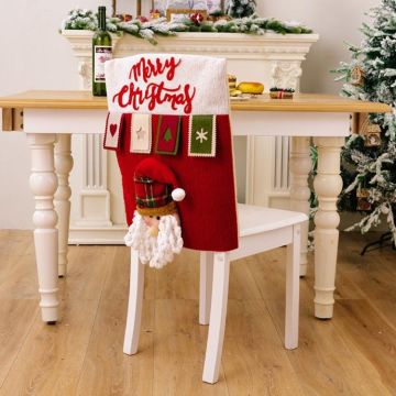 3D Cartoon Doll Chair Cover Christmas Furniture Decoration Supplies(Elder)