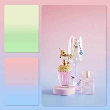 57 x 87cm Double-sided Gradient Background Paper Atmospheric Still Life Photography Props(Pink Blue+Yellow)