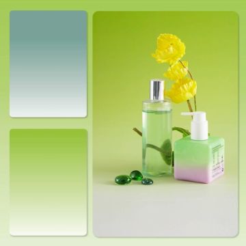 57 x 87cm Double-sided Gradient Background Paper Atmospheric Still Life Photography Props(Green+Fruit Green)