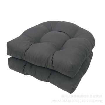 1pair 48 x 48cm Garden Patio Rattan Chair Waterproof Cushion Thick Soft Sofa Cushion(Dark Gray)