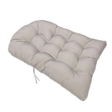 90x120cm Outdoor Waterproof Thickened Soft Hanging Basket Rattan Chair Cushion(Light Gray)