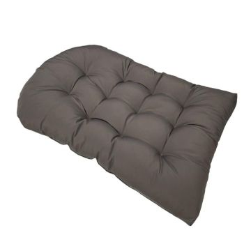 90x120cm Outdoor Waterproof Thickened Soft Hanging Basket Rattan Chair Cushion(Dark Gray)