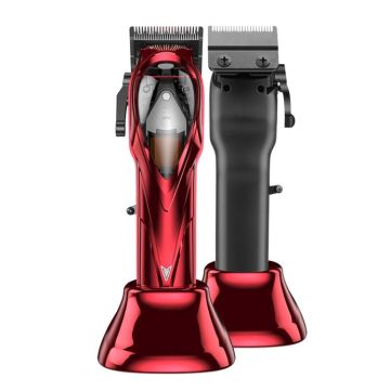 Rechargeable Magnetic Suspension High-speed Electric Hair Clipper(Red)