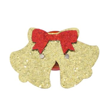Cartoon Luminous Brooch Decoration Christmas Children and Adult Dress-up Props(Bell)
