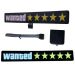 EL Luminous Car Stickers Cold Light Car Stickers Car Luminous Pattern Decoration(Wanted Yellow)