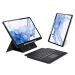 For Samsung Galaxy Tab S8+ / S7+ / S7 FE DUX DUCIS DK Floating Magnetic Keyboard Leather Tablet Case(Black)
