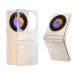 For ZTE Libero Flip Wave Pattern Transparent Frosted Phone Case with Hinge