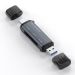 ADS-318 Type-C 5 in 1 Multi-Function Card Reader(Grey)