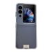For ZTE nubia Flip2 TPU Side Buckle Nameplate Phone Case(Transparent)