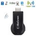 MiraScreen WiFi Display Dongle / Miracast Airplay DLNA Display Receiver Dongle Wireless Mirroring Screen Device with 2 in 1 USB Cable (Black)