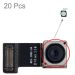 20 PCS for iPhone 6 Back Camera Top Cotton Paste Sticker