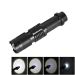 LT-HX XM-L T6 5-Modes White Light LED Flashlight, 2200 LM Mini Telescopic (Black)