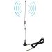 NAGOYA UT-106UV SMA Female Dual Band Magnetic Mobile Antenna for Walkie Talkie, Antenna Length: 37cm