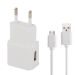 Micro 5 Pin USB Sync Cable + EU Plug Travel Charger, EU Plug(White)